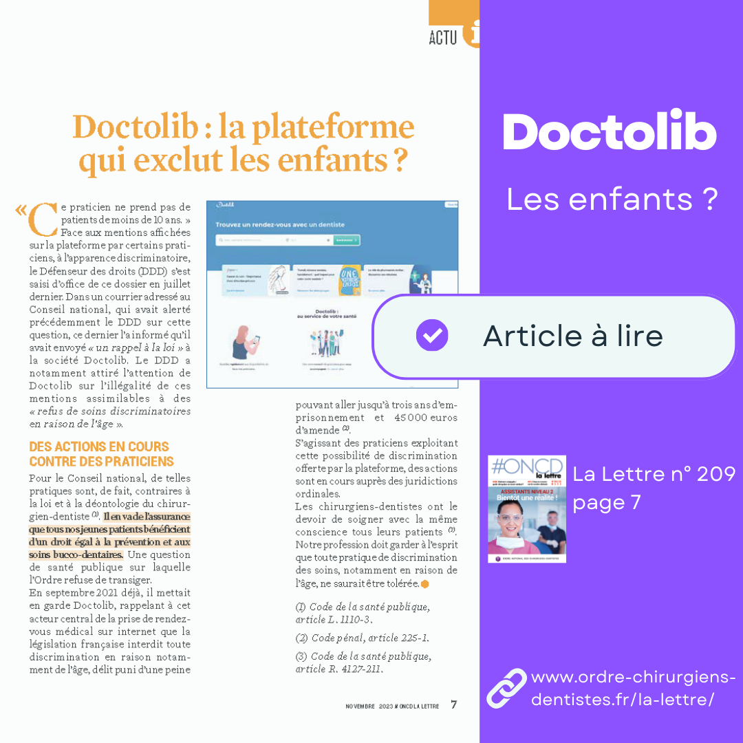 Doctolib : la plateforme qui exclut les enfants ?